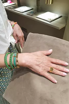 Mocna bransoletka, lekki pierścionek