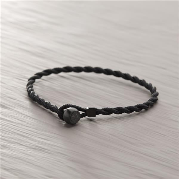 AMERIGO VESPUCCI. Pulsera negra para hombre