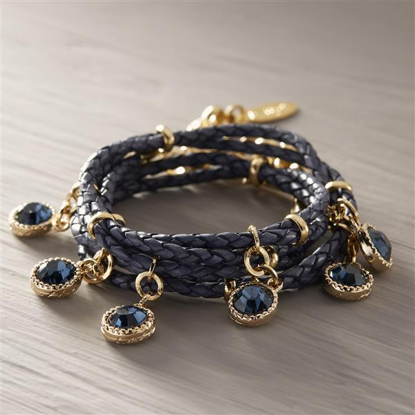 SUEÑOS AZULES. Pulsera con cristales pequeños