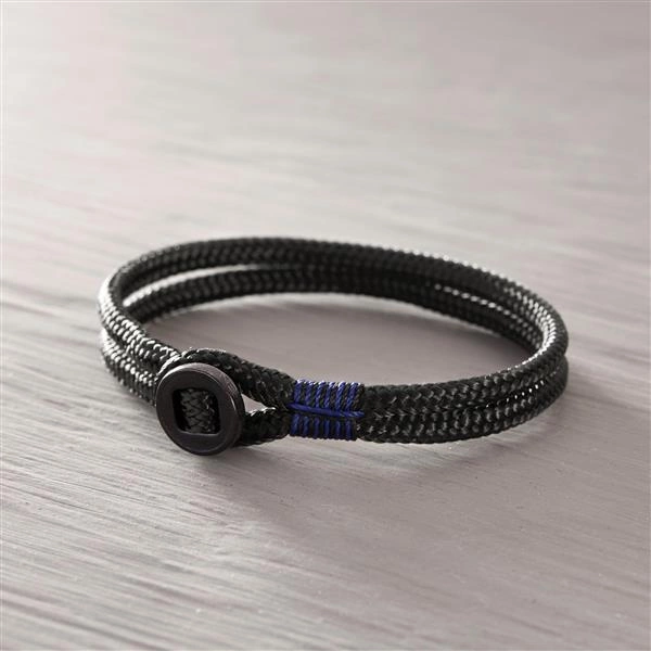 JOHN SMITH. Pulsera negra para hombre
