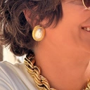 Pozłacany naszyjnik z przeplatających się rurek. MOKRA WŁOSZKA