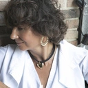 Choker na tasiemce z dużym pozłacanym sercem. PRAGNIESZ MNIE