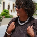 Naszyjnik ze szklanych pereł Majorka w pudrowym różu. SPLECIONE MYŚLI