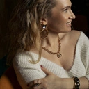 Pozłacany naszyjnik z łańcucha z zawieszką sercem-kłódeczką. ZAMEK DO SZCZĘŚCIA