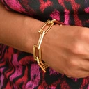 Bransoletka łańcuch z prostokątnymi ogniwami. DO GARNITURU