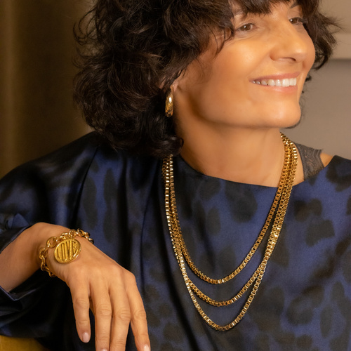 GRACIAS, MAMÁ. Pulsera con una moneda LOVE