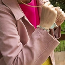 Pozłacana bransoletka z błękitnymi kryształkami. CHCĘ MIEĆ