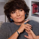 Złocona bransoleta z dekorem z akrylu w głębokim granacie. OCEAN POD GWIAZDAMI