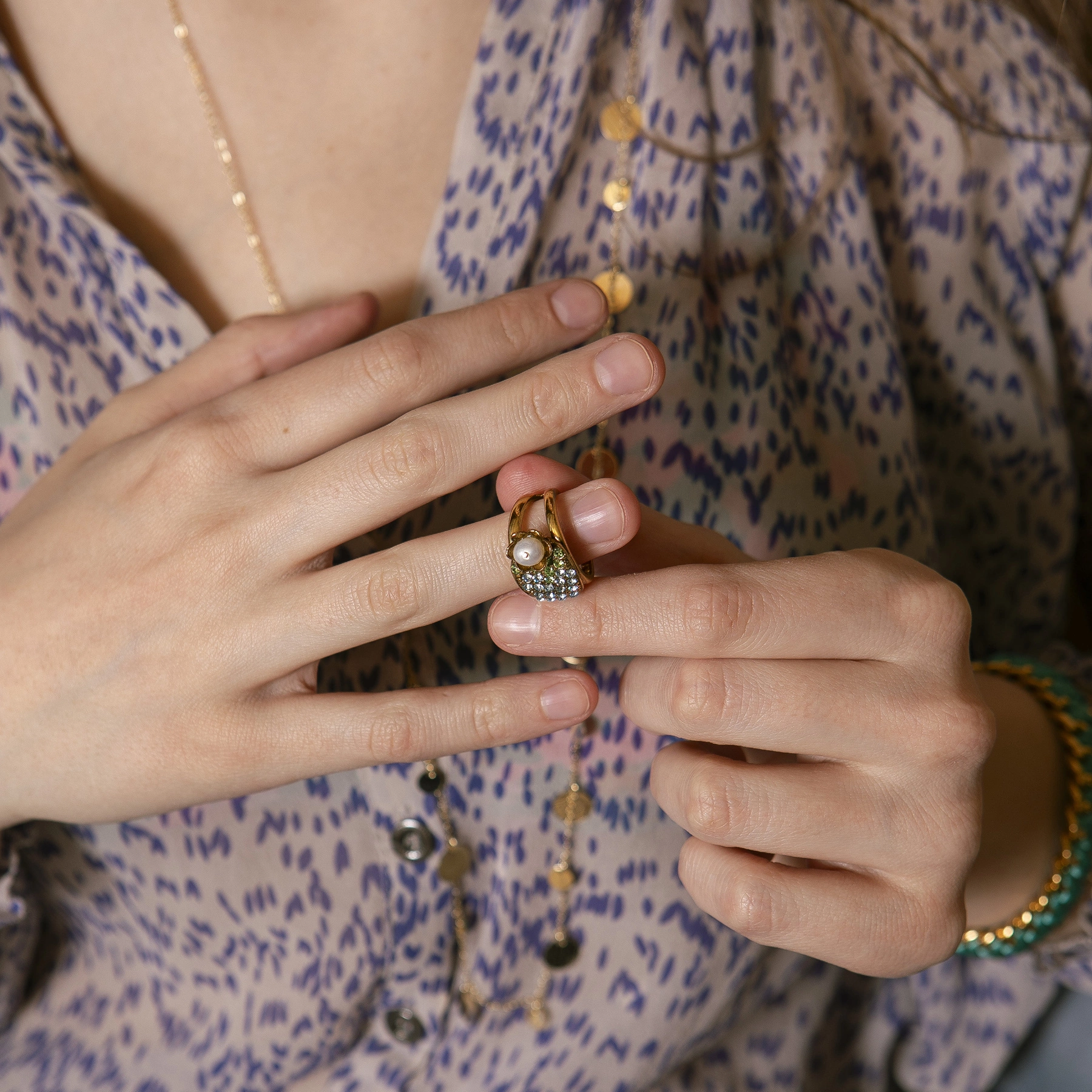 Bransoletka z błękitnym sznureczkiem. SAKURA