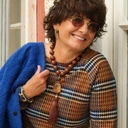 Naszyjnik z brązowych korali z agatem i chwostem. GORĄCA CZEKOLADA