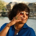 Posrebrzany i pozłacany pierścionek z cyrkoniami. SPIRALA MYŚLI