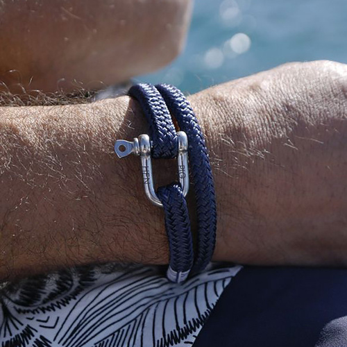 PADRE E HIJO. Pulsera de hombre con grillete