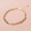 Naszyjnik z grubego pozłacanego łańcucha. W DROGĘ