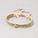 Bransoletka tkana z paciorków Miyuki z ozdobną łezką. ANNE