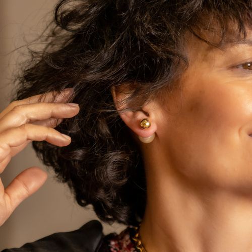 MI ÁNIMO. Pendientes de dos bolas