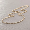 Długi pozłacany naszyjnik łańcuch z dużymi ogniwami. WIĘCEJ CHCĘ