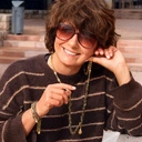 Złocony naszyjnik z pirytami, hematytami i barokową perłą. COSTA DORADA