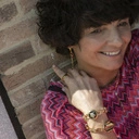 Złota bransoletka łańcuch z medalionem z głową tygrysa. LADY GAGA