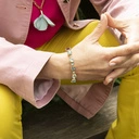 Pozłacana bransoletka z błękitnymi kryształkami. CHCĘ MIEĆ