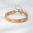 Delikatna bransoletka tkana z paciorków Miyuki. MIJAS