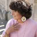 Naszyjnik z łańcuszka ozdobiony cyrkoniami. LEKKI