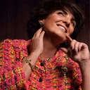 Bransoletka ze złotymi perłami i kryształami w bieli i czerni. ODYSEJA KOSMICZNA