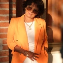 Pozłacany bransoletka z barokowym białym sercem. BIAŁE SERCE