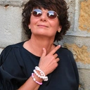 Trzyrzędowa bransoletka ze szklanych pereł w różu. TWOJA TWIERDZA