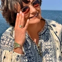 Naszyjnik na żmijkach z krewetką i szarym kryształem. KRÓLOWA MÓRZ