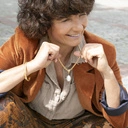 Pozłacany naszyjnik łańcuch z prawdziwą perłą. PERŁA RADOŚCI