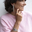 Srebrny naszyjnik z zawieszką odwróconą łezką. SREBRNA RAPSODIA