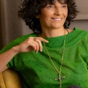 Pozłacane kolczyki w kształcie niepełnych sześcianów. SŁODKIE KOSTECZKI