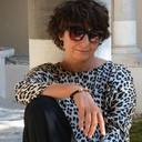 Kolczyki z głową czarnej pantery z gładkim ringiem. ADELE