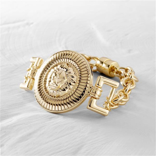 Gianni Versace. Pozłacana bransoleta z lwem