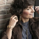 Geometryczny pierścień z kryształkami Swarovskiego. GAINSBOURG