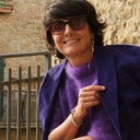 Zwiewne srebrzone kolczyki z kryształami w czerni i montana. HACZYKI Z GALAKTYKI