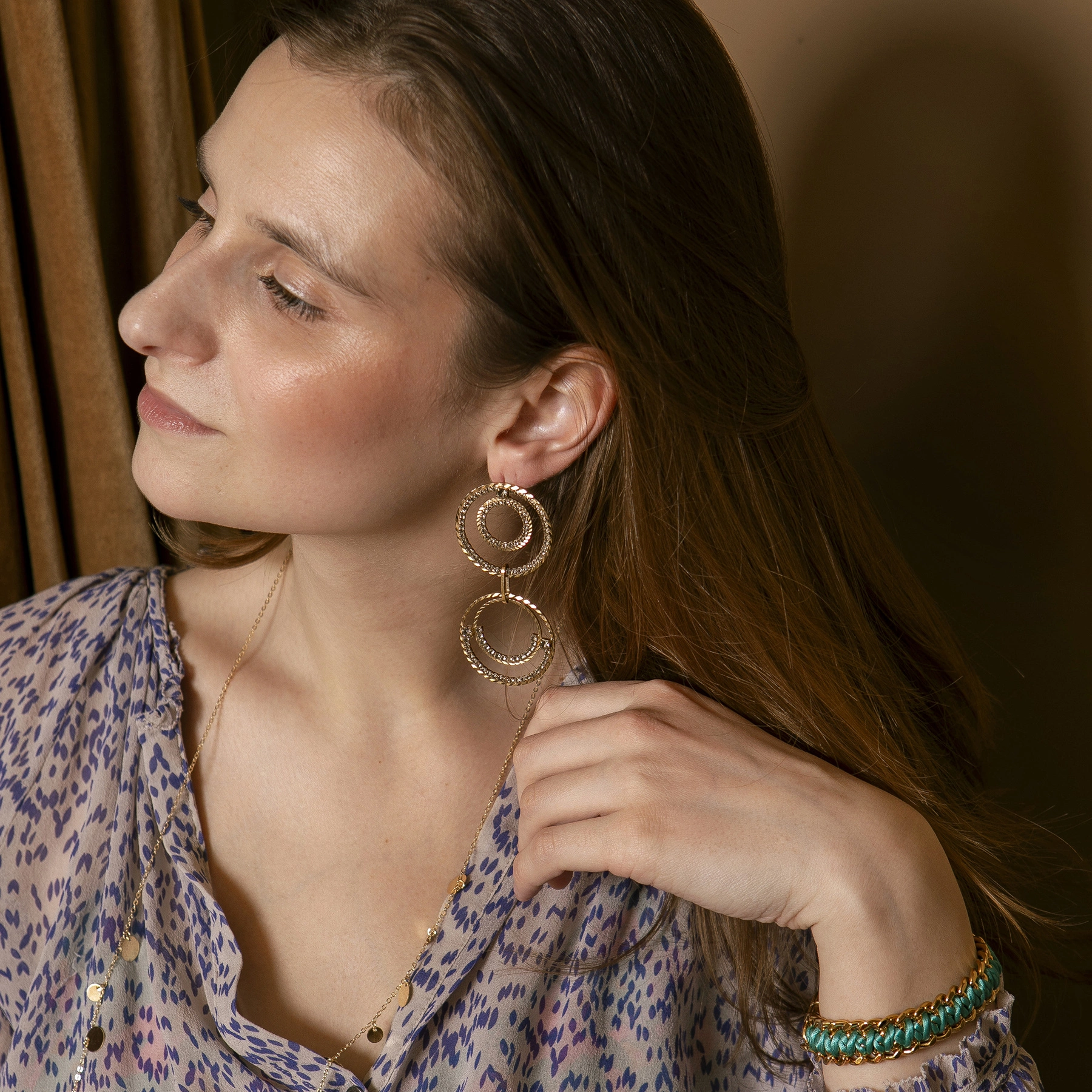 Bransoletka z błękitnym sznureczkiem. SAKURA