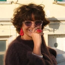 Kolczyki kwiaty z wachlarzem w soczystej czerwieni. WENECKI WIETRZYK