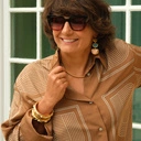 Pozłacana bransoletka z brązową emalią i cyrkoniami. DWORSKIE UCIECHY