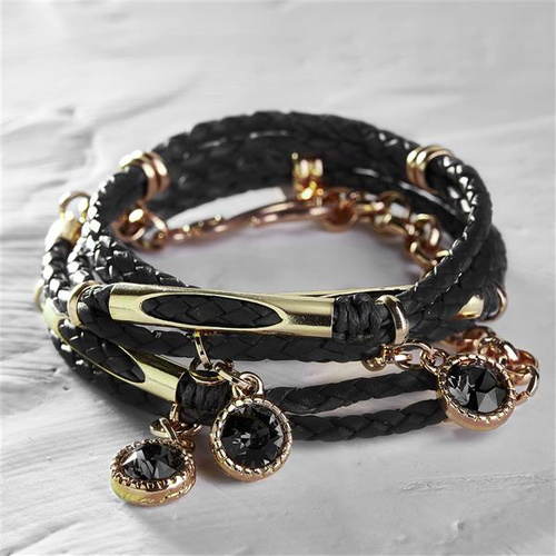 NO TENDA MIEDO DE VOLVERSE LOCA. Pulsera con tanga de cuero