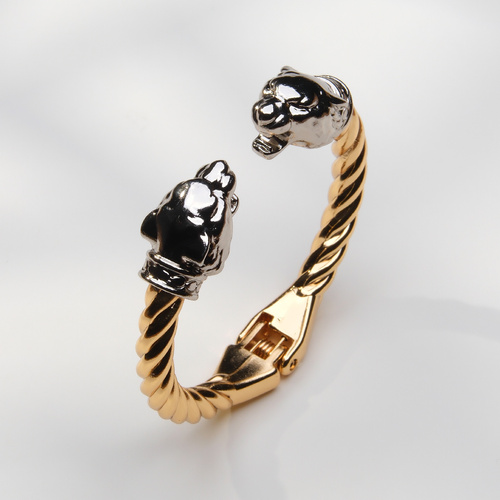 QUIERO UNA PANTERA. Pulsera con cabezas de animales