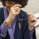 Bransoletka z dużych, okrągłych kryształów. KRÓLOWA KARNAWAŁU