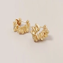 Kolczyki koła, o nieregularnej strukturze.ŚWIETNY NASTRÓJ