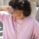 Naszyjnik z łańcuszka ozdobiony cyrkoniami. LEKKI