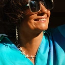 Pozłacane kolczyki girlandy z przezroczystymi cyrkoniami. KASKADY IGUAZU