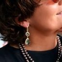 Ekskluzywne pozłacane kolczyki z kryształami. PARYSKI LOOK