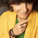 Bransoletka z czarnej plecionki z ekoskóry z kryształkami. TWÓJ STYL