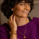 Koliste kolczyki wkrętki z zielonymi kryształkami. ETOSHA