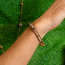 Bransoletka z koralików, z perłami i kryształami. DLA MAMY