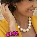 Złocone kolczyki z kryształami w trzech kolorach. DWA PO TRZY